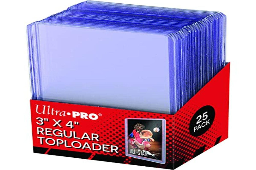 Ultra Pro 25 3 X 4 Top Loader Card Holder for Baseball, Football, Basketball, Hockey, Golf, Single Sports Cards Top Loads - Sportcards Card Collecting Supplies Toploader