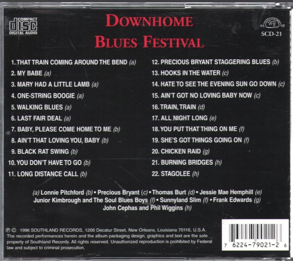 National Downhome Blues Festival 1 / Various