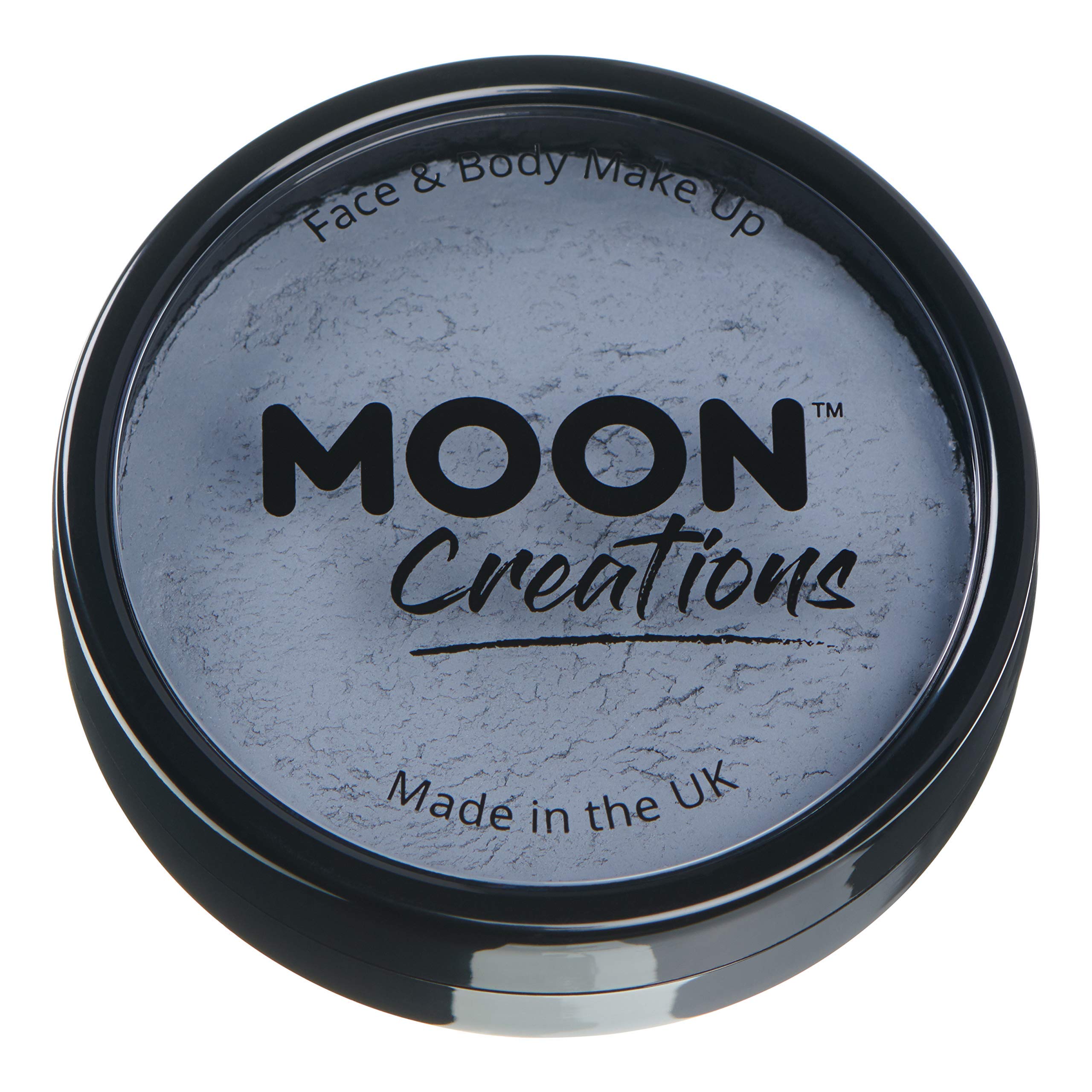 Smiffys Moon Creations Pro Face Paint Cake Pot, Dark Grey