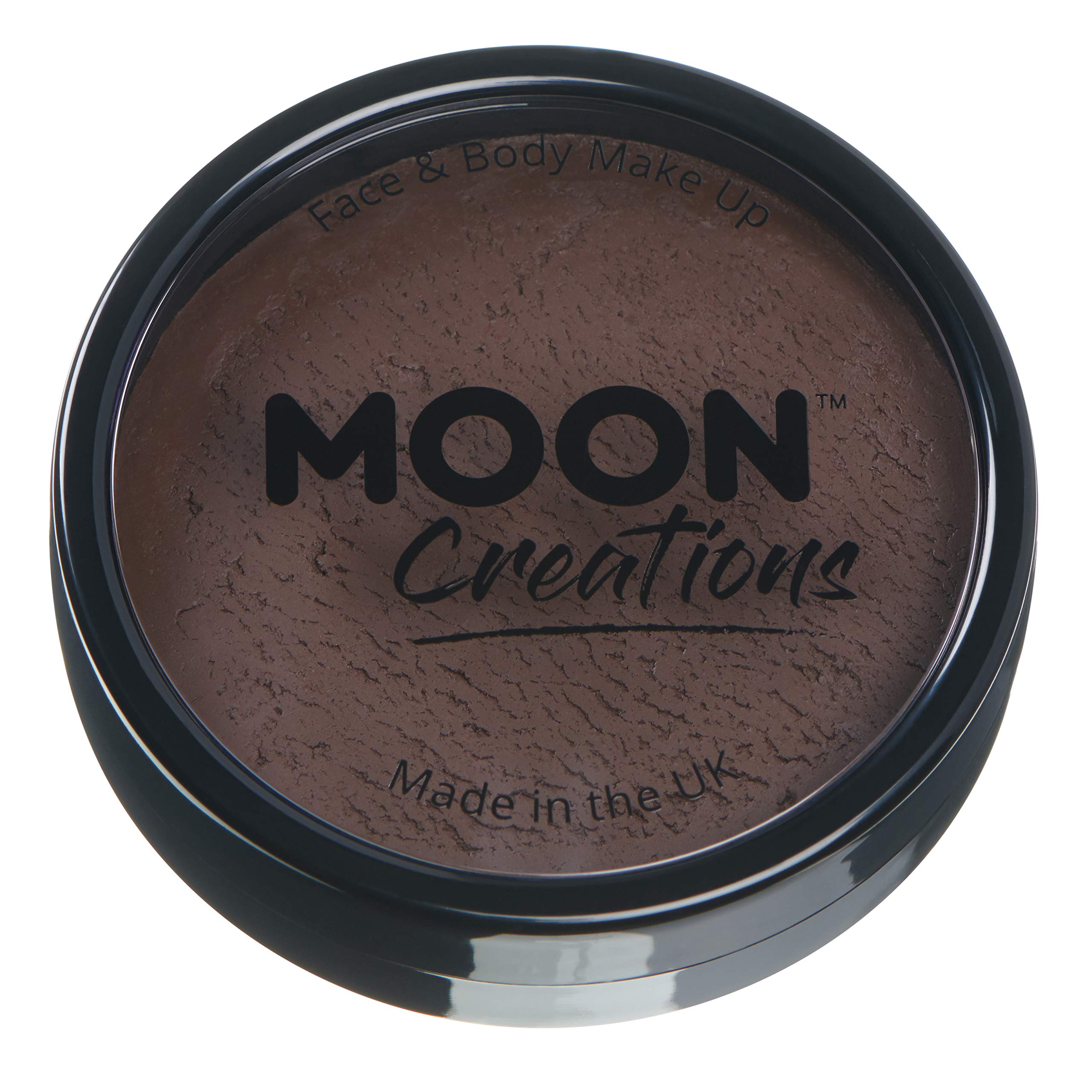 Smiffys Moon Creations Pro Face Paint Cake Pot, Dark Brown