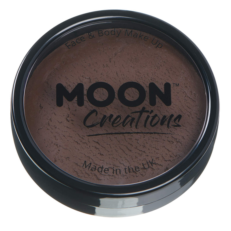 Smiffys Moon Creations Pro Face Paint Cake Pot, Dark Brown