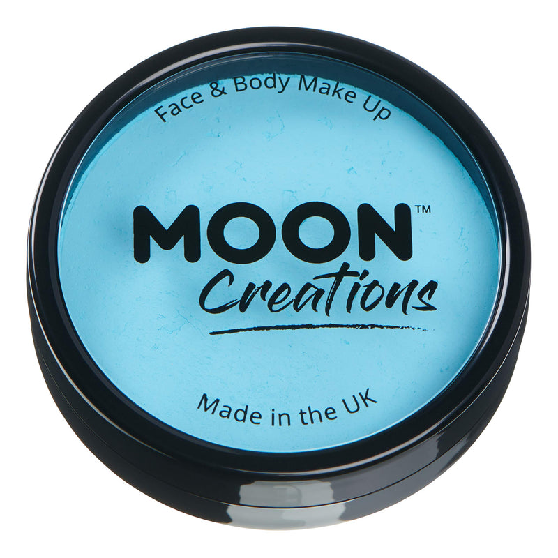 Smiffys Moon Creations Pro Face Paint Cake Pot, Light Blue
