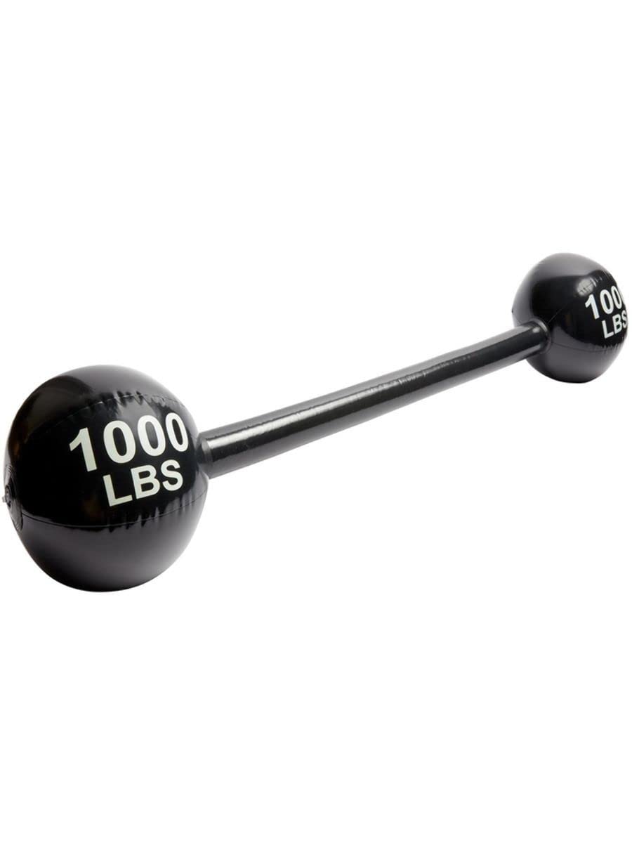 Smiffys Inflatable Dumbbell, Black