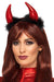 Smiffys Metallic Devil Horn Headband, Red & Black