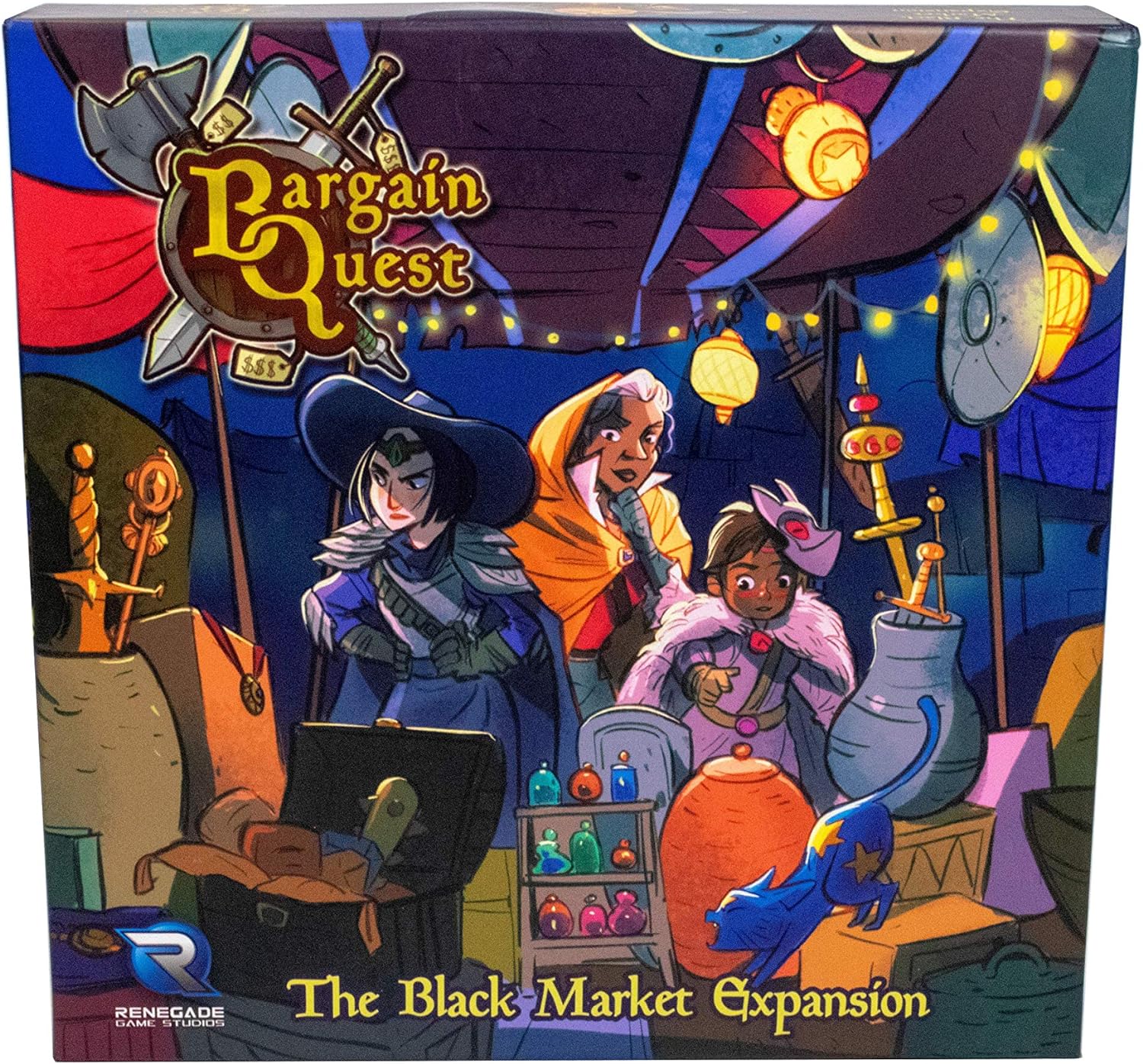 Renegade Game Studios Bargain Quest: The Black Market Expansion Game for 2-8 Players Aged 8 & Up
