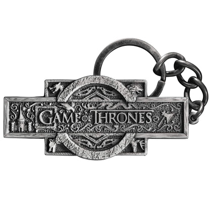 The Noble Collection Game of Thrones Logo Keychain - 2.6in (6.5cm) GOT Show's Title Logo - Game of Thrones Film Set Movie Merchandise - Gifts for Family, Friends & Game of Thrones Fans