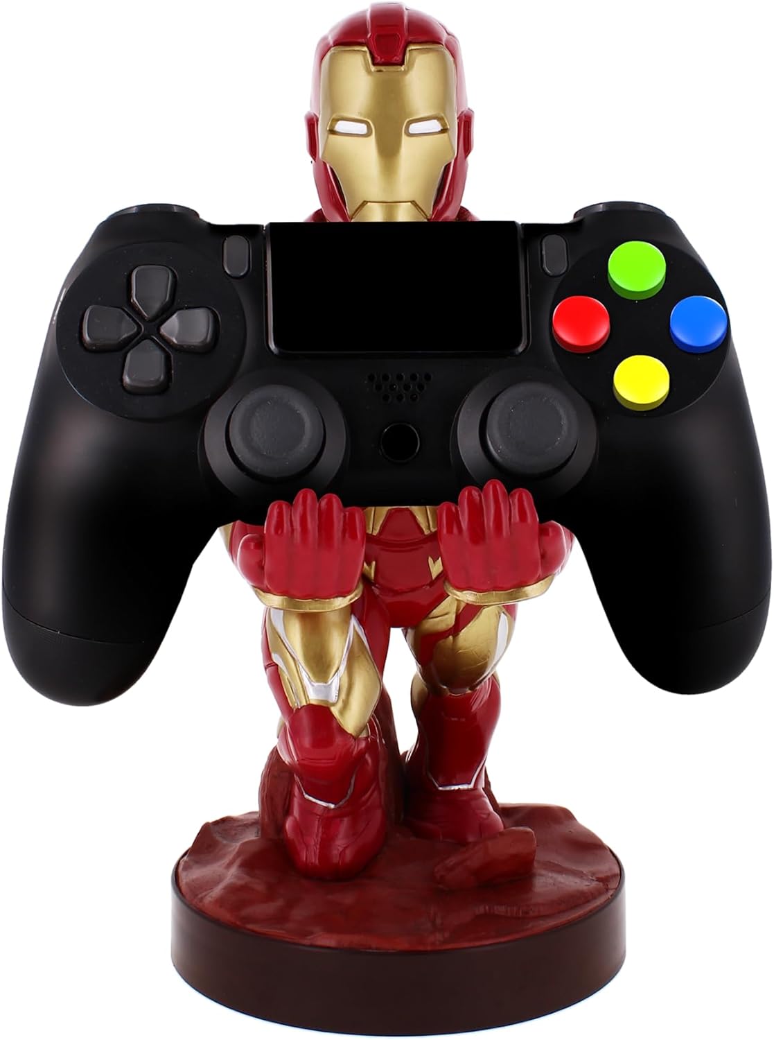 Cable Guys - Marvel Infinity Saga Iron Man Gaming Accessories Holder & Phone Holder for Most Controller (Xbox, Play Station, Nintendo Switch) & Phone Ironman Endgame