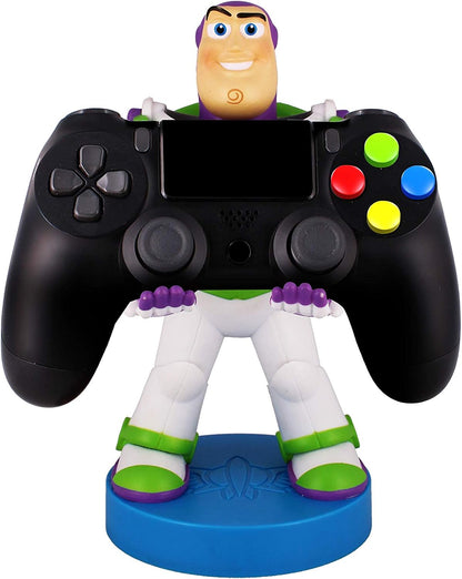 Cable Guys - Disney Toy Story Buzz Lightyear Gaming Accessories Holder & Phone Holder for Most Controller (Xbox, Play Station, Nintendo Switch) & Phone
