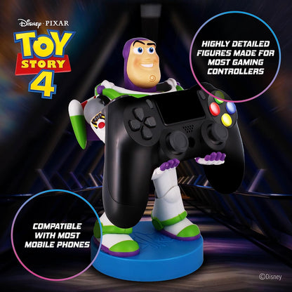 Cable Guys - Disney Toy Story Buzz Lightyear Gaming Accessories Holder & Phone Holder for Most Controller (Xbox, Play Station, Nintendo Switch) & Phone