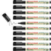 edding 25 Ecoline permanent marker - black - box of 10 - round tip 1 mm - waterproof, quick-drying, smear-proof pens - for cardboard, plastic, glass, wood, metal and fabric - refillable