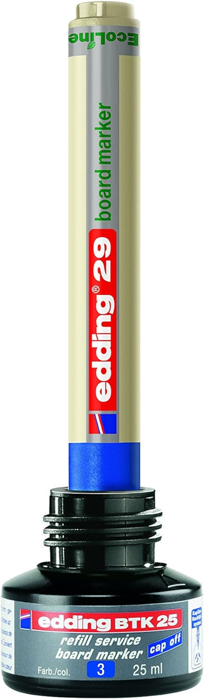 edding BTK 25 refill ink whiteboard marker - red - 25 ml - with capillary system, for quick refilling of almost all edding whiteboard markers