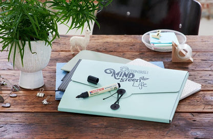 edding 21 EcoLine permanent marker set - black, red, blue, green - 4 pens - round nib 1.5-3 mm - waterproof, quick-drying, smear-proof pens - for cardboard, plastic, glass, wood, metal and fabric