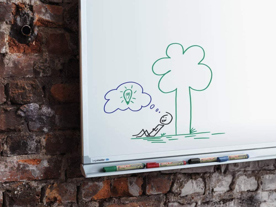 edding 28 Ecoline whiteboard marker - red - box of 10 whiteboard pens - round tip 1.5-3 mm - whiteboard pen dry wipe - for whiteboards, flipcharts, pinboards, memo boards - sketchnotes - refillable