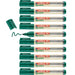 edding 28 Ecoline whiteboard marker - green - box of 10 whiteboard pens - round tip 1.5-3 mm - whiteboard pen dry wipe - for whiteboards, flipcharts, pinboards, memo boards - sketchnotes - refillable
