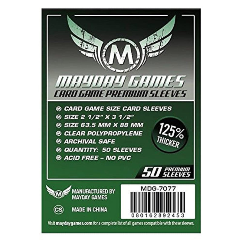 Mayday Games 63.5 x 88 mm SLEEVES Premium Card Game (Pack of 50