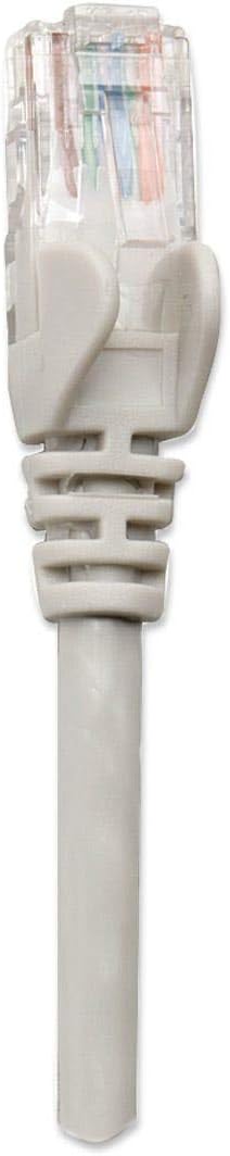 Intellinet Network Patch Cable, Cat5e, 0.5m, Grey, CCA, U/UTP, PVC, RJ45, Gold Plated Contacts, Snagless, Booted, Polybag 0.5 m Cat5e, U/UTP, CCA Grey