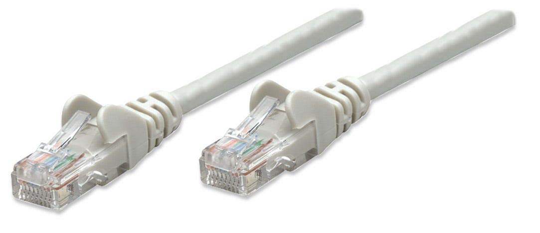 Intellinet Network Patch Cable, Cat5e, 1.5m, Grey, CCA, U/UTP, PVC, RJ45, Gold Plated Contacts, Snagless, Booted, Polybag 1.5 m Cat5e, U/UTP, CCA Grey