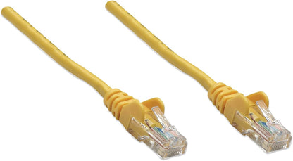 Intellinet Network Patch Cable, Cat5e, 3m, Yellow, CCA, U/UTP, PVC, RJ45, Gold Plated Contacts, Snagless, Booted, Polybag 3 m Cat5e, U/UTP, CCA Yellow