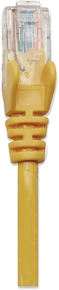 Intellinet Network Patch Cable, Cat5e, 3m, Yellow, CCA, U/UTP, PVC, RJ45, Gold Plated Contacts, Snagless, Booted, Polybag 3 m Cat5e, U/UTP, CCA Yellow