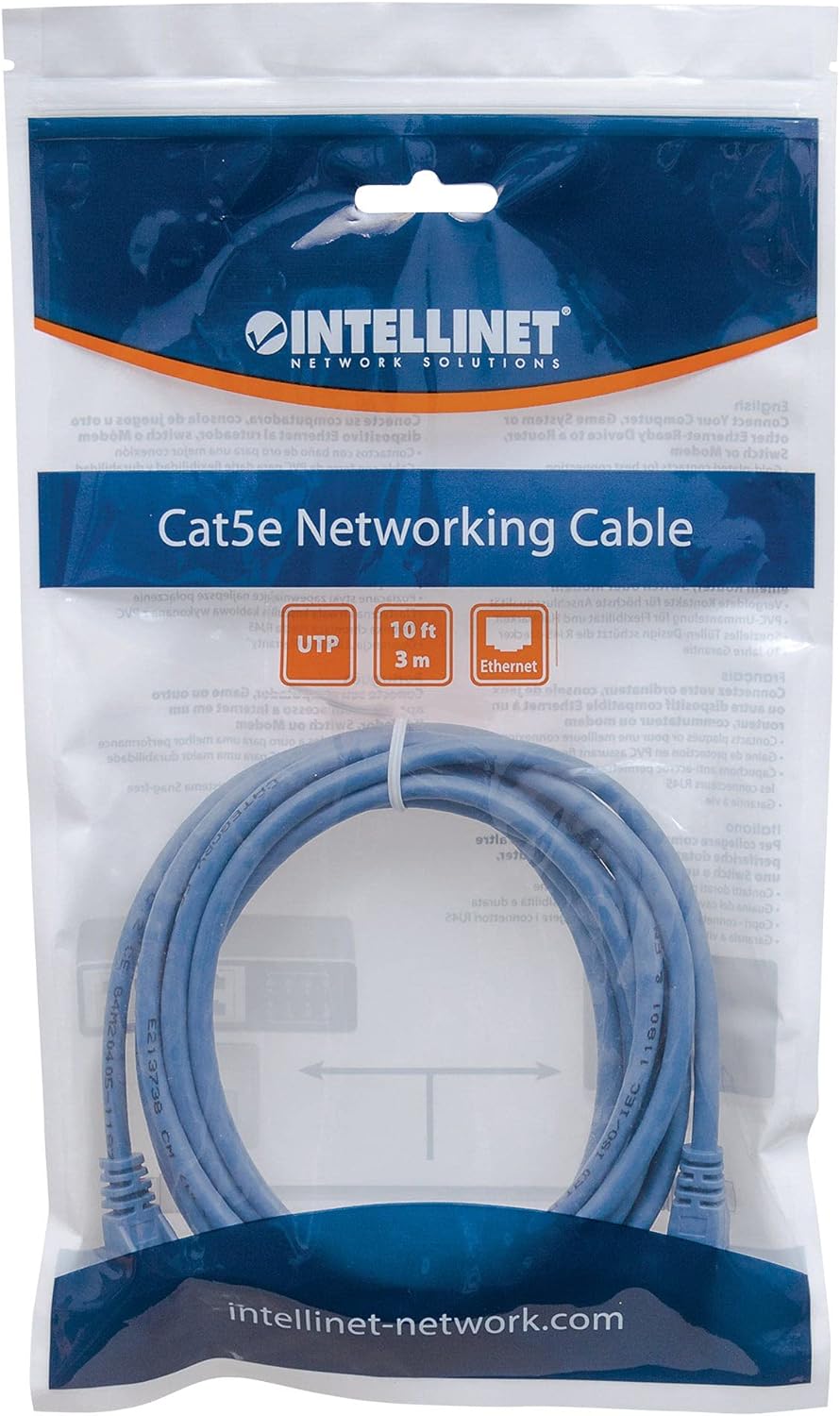 Network Cable Cat6 Cca 1.5M Blue U/Utp Cbl/Unshield Tp/Unshi
