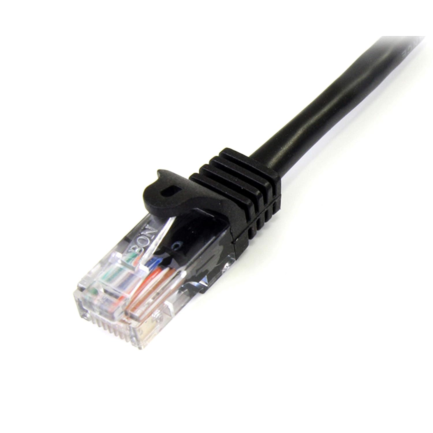 StarTech.com 0.5m Black Cat5e Patch Cable with Snagless RJ45 Connectors - Short Ethernet Cable - 0.5 m Cat 5e UTP Cable (45PAT50CMBK