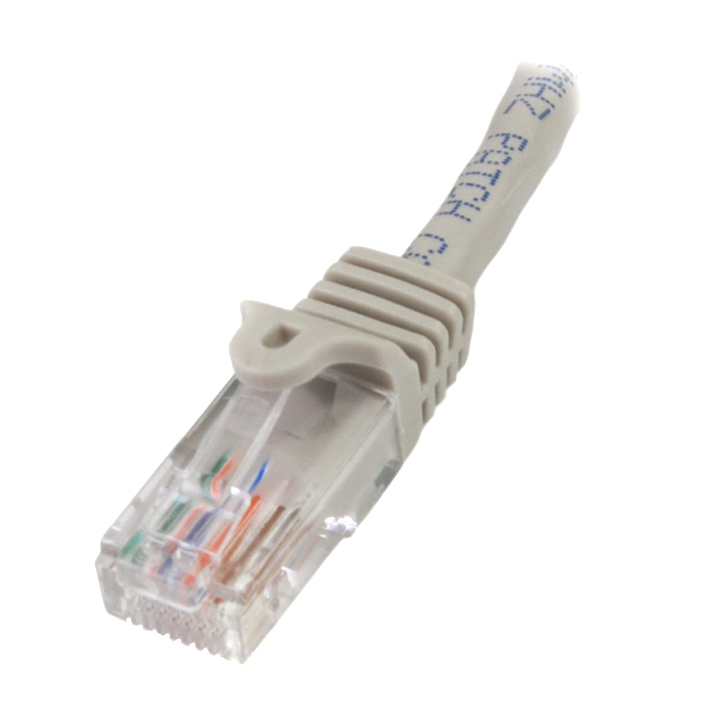 StarTech.com 0.5m Gray Cat5e Patch Cable with Snagless RJ45 Connectors - Short Ethernet Cable - 0.5 m Cat 5e UTP Cable (45PAT50CMGR