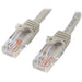 StarTech.com 0.5m Gray Cat5e Patch Cable with Snagless RJ45 Connectors - Short Ethernet Cable - 0.5 m Cat 5e UTP Cable (45PAT50CMGR
