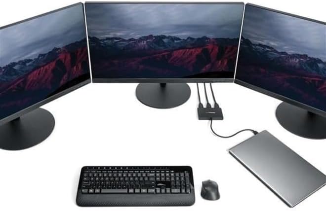 StarTech.com 3-Port USB-C Multi-Monitor Adapter, USB Type-C to 3x HDMI MST Hub, Triple 1080p 60Hz HDMI Laptop Display Extender/Splitter, Extra-Long Built-In Cable, Windows Only (MSTCDP123HD) USB-C DP