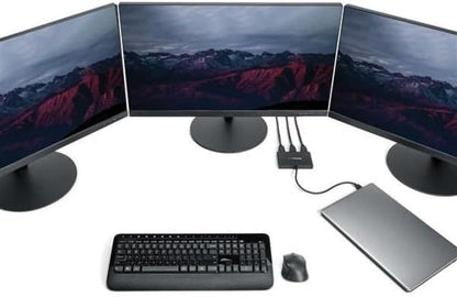 StarTech.com 3-Port USB-C Multi-Monitor Adapter, USB Type-C to 3x HDMI MST Hub, Triple 1080p 60Hz HDMI Laptop Display Extender/Splitter, Extra-Long Built-In Cable, Windows Only (MSTCDP123HD) USB-C DP