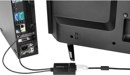 StarTech.com DisplayPort to DVI Dual Link Active Adapter - DisplayPort to DVI-D Adapter Video Converter 2560x1600 60Hz - DP 1.2 to DVI Monitor - USB Powered - Latching DP Connector (DP2DVID2