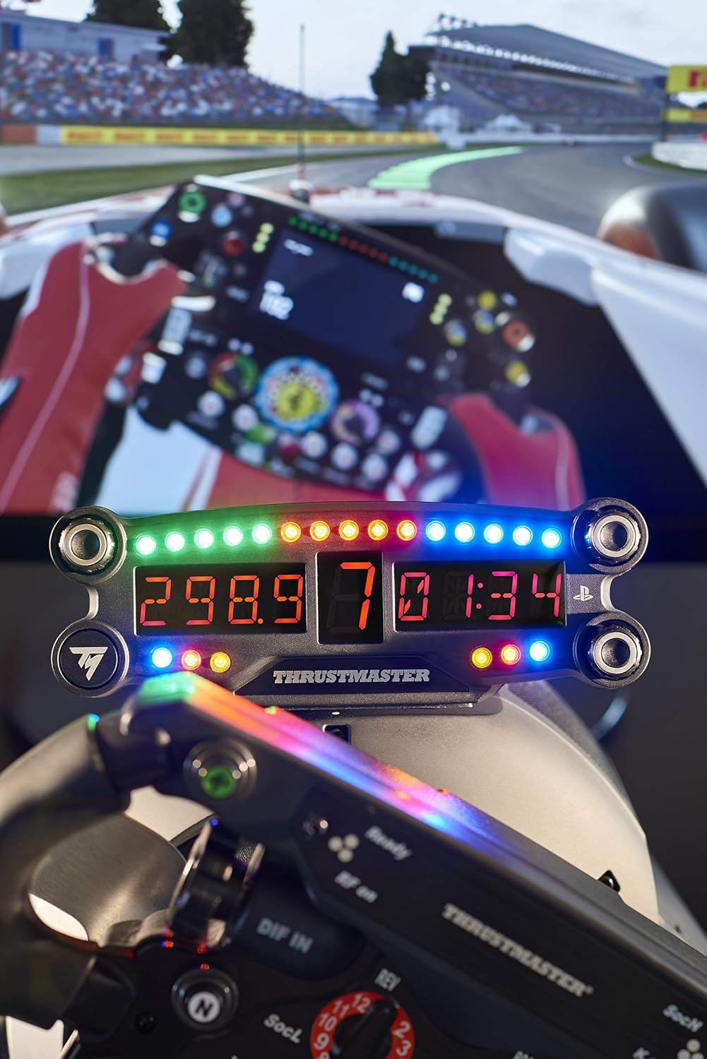 Thrustmaster BT Led Display Bluetooth Wireless LED Display Unit per Racing Games per PS4 e PC