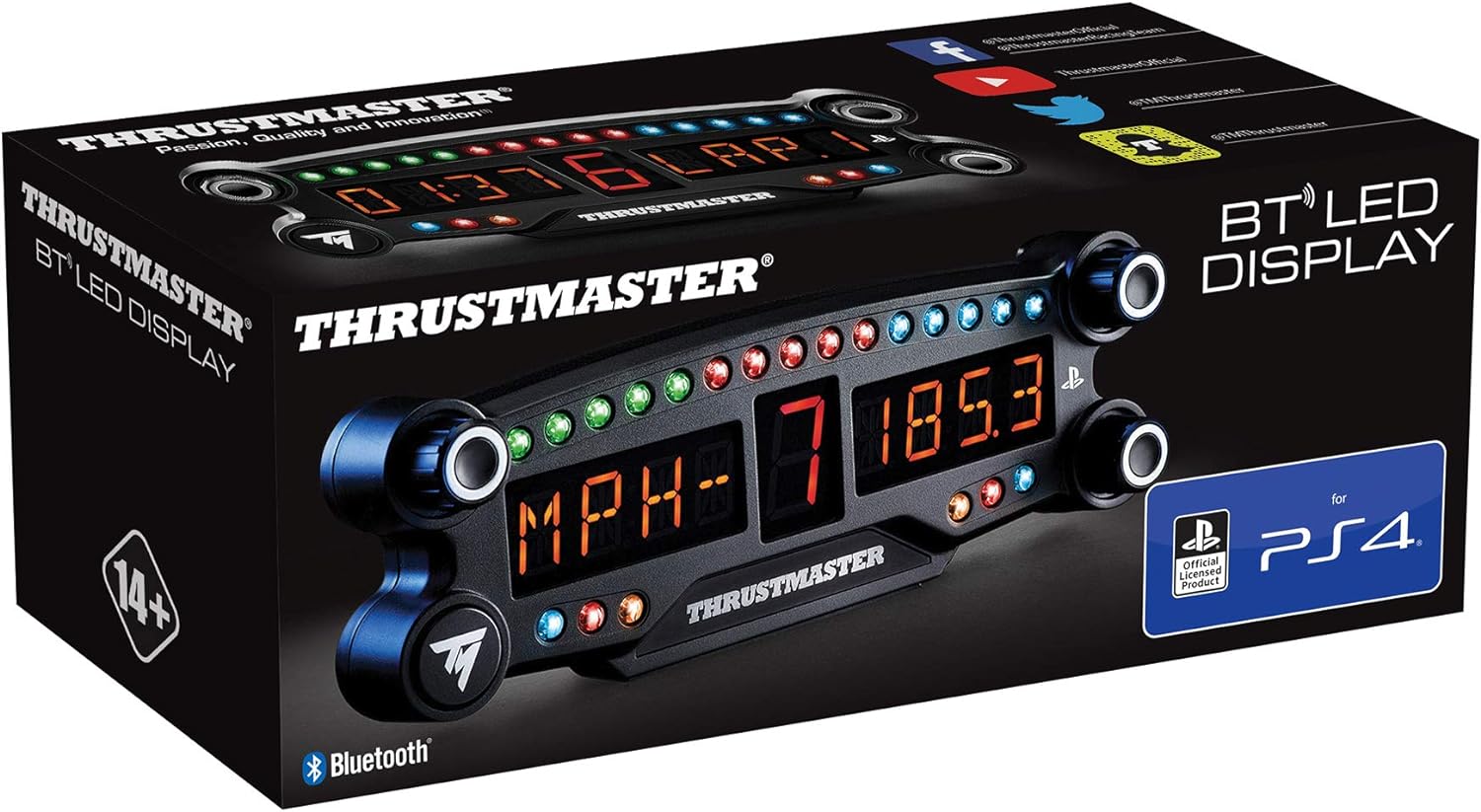 Thrustmaster BT Led Display Bluetooth Wireless LED Display Unit per Racing Games per PS4 e PC