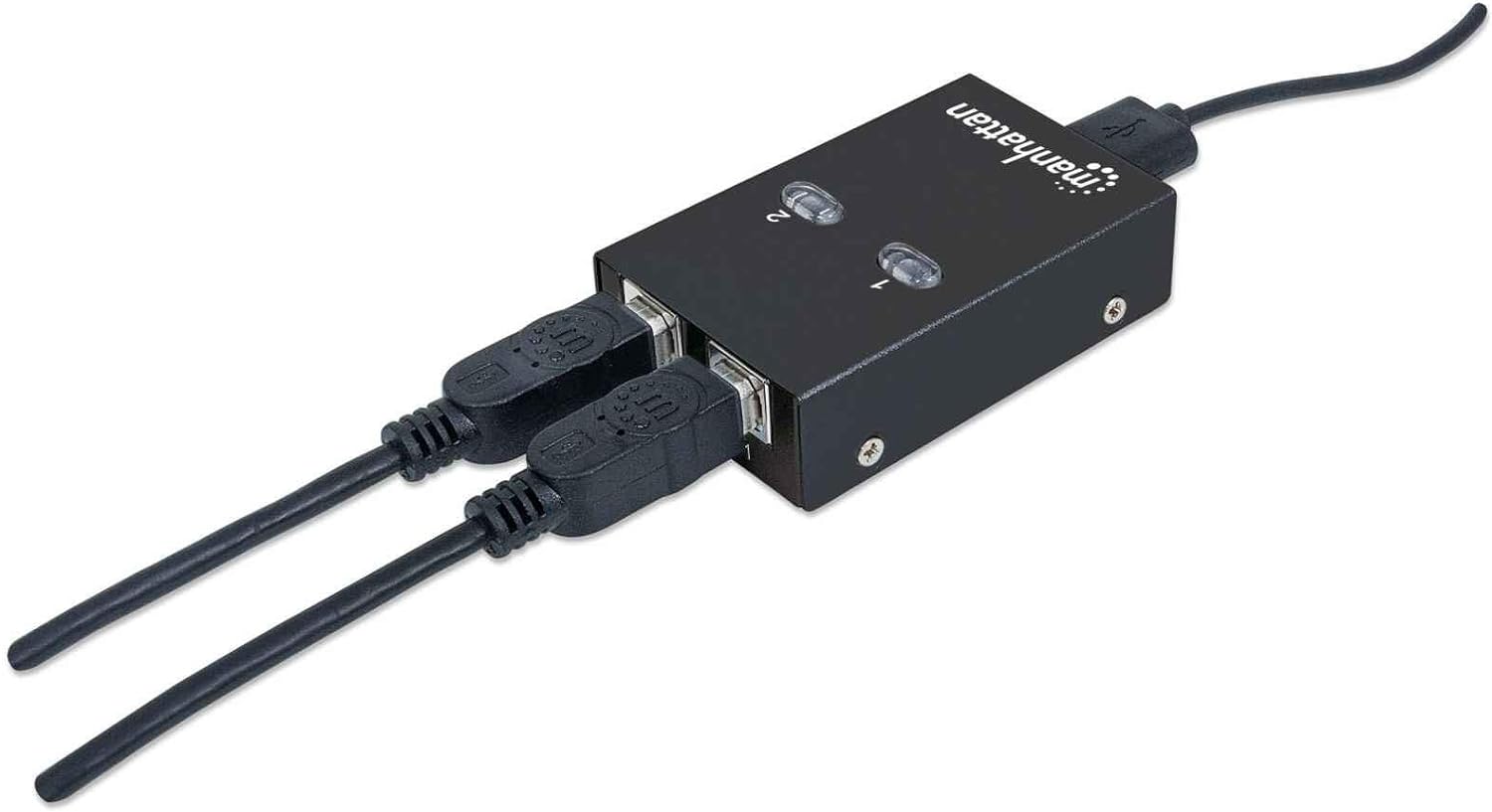 Usb 2 Automatic Sharing Switch- 2X Usb Dual Control Auto-Sensing