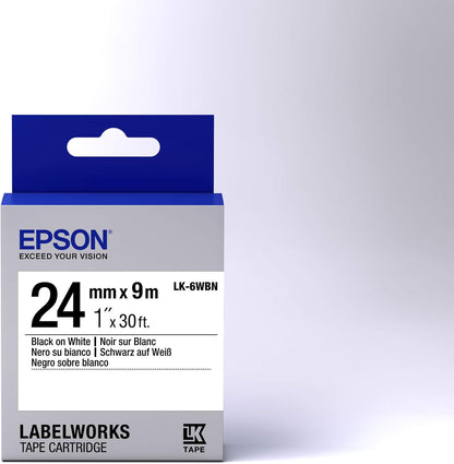 Epson C53S656006 Standard Label Work Tape Cartridge, Black (235K950