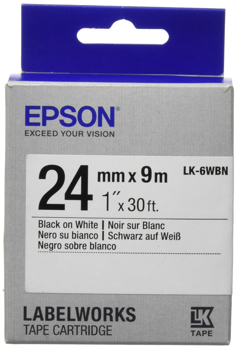 Epson C53S656006 Standard Label Work Tape Cartridge, Black (235K950