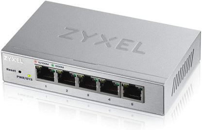 Zyxel 5-Port Gigabit Web Managed Switch, Lifetime Warranty, UK Plug