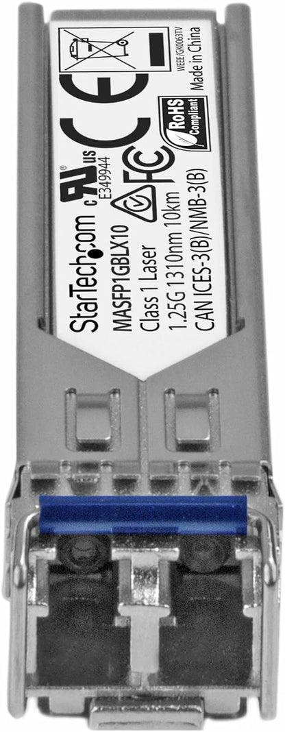 StarTech.com Cisco Meraki MA-SFP-1GB-LX10 Compatible SFP Module - 1000BASE-LX - 1GbE Single Mode Fiber SMF Optic Transceiver - 1GE Gigabit Ethernet LC 10km - 1310nm Cisco Meraki MS225 (MASFP1GBLX10