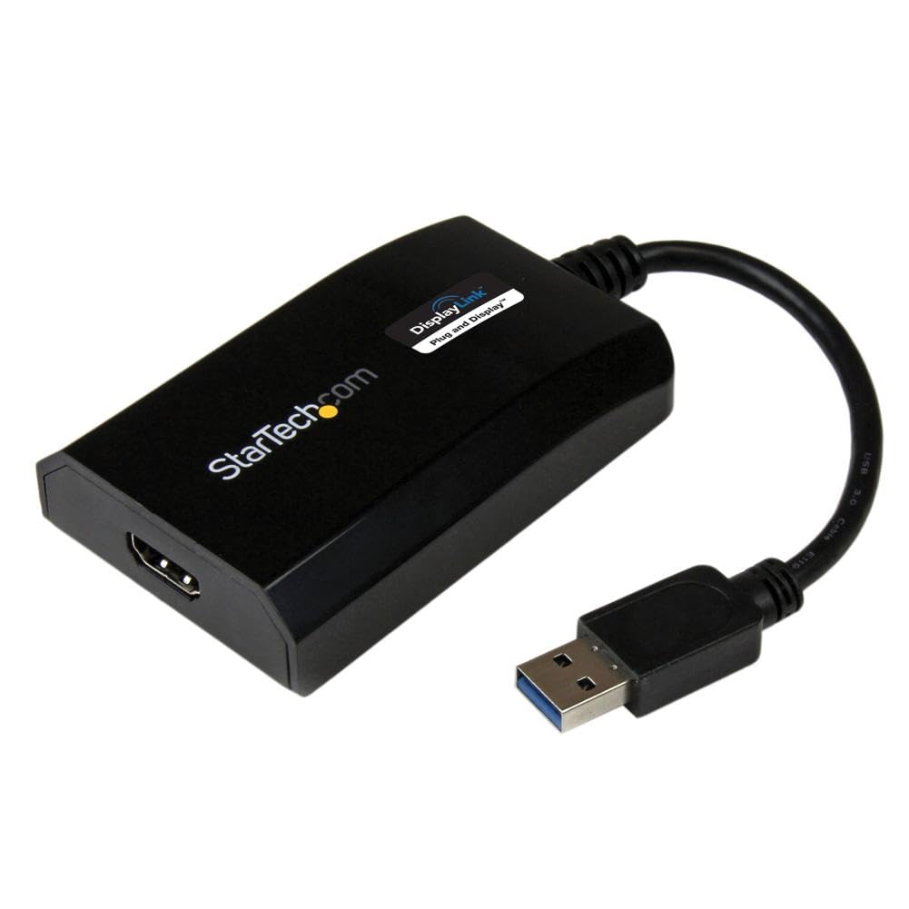 StarTech.com USB 3.0 to HDMI Adapter - DisplayLink Certified - 1080p (1920x1200) - USB Type-A to HDMI Display Adapter Converter for Monitor - External Video & Graphics Card - Windows/Mac (USB32HDPRO