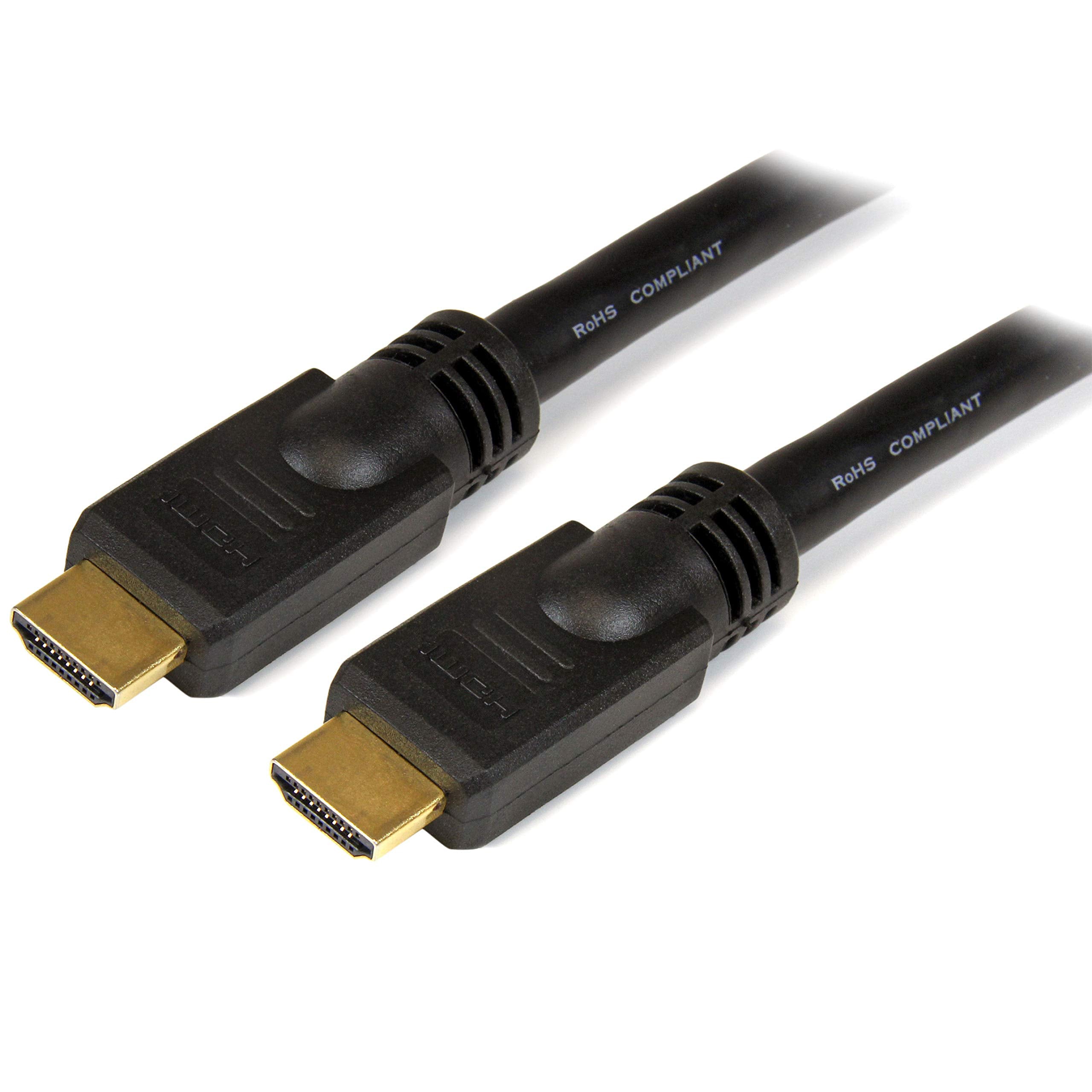 StarTech.com 15m High Speed HDMI Cable M/M - 4K @ 30Hz - No Signal Booster Required - HDMI to HDMI - Audio/Video - Gold-Plated (HDMM15M