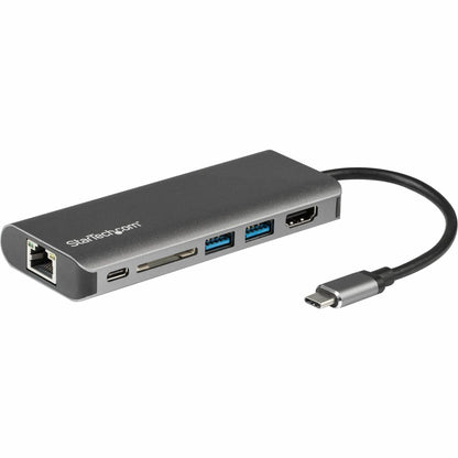 StarTech.com USB C Multiport Adapter, Portable USB-C Dock to 4K HDMI, 2-pt USB 3.0 Hub, SD/SDHC, GbE, 60W PD Pass-Through - USB Type-C/Thunderbolt 3 - REPLACED BY DKT30CSDHPD3 (DKT30CSDHPD