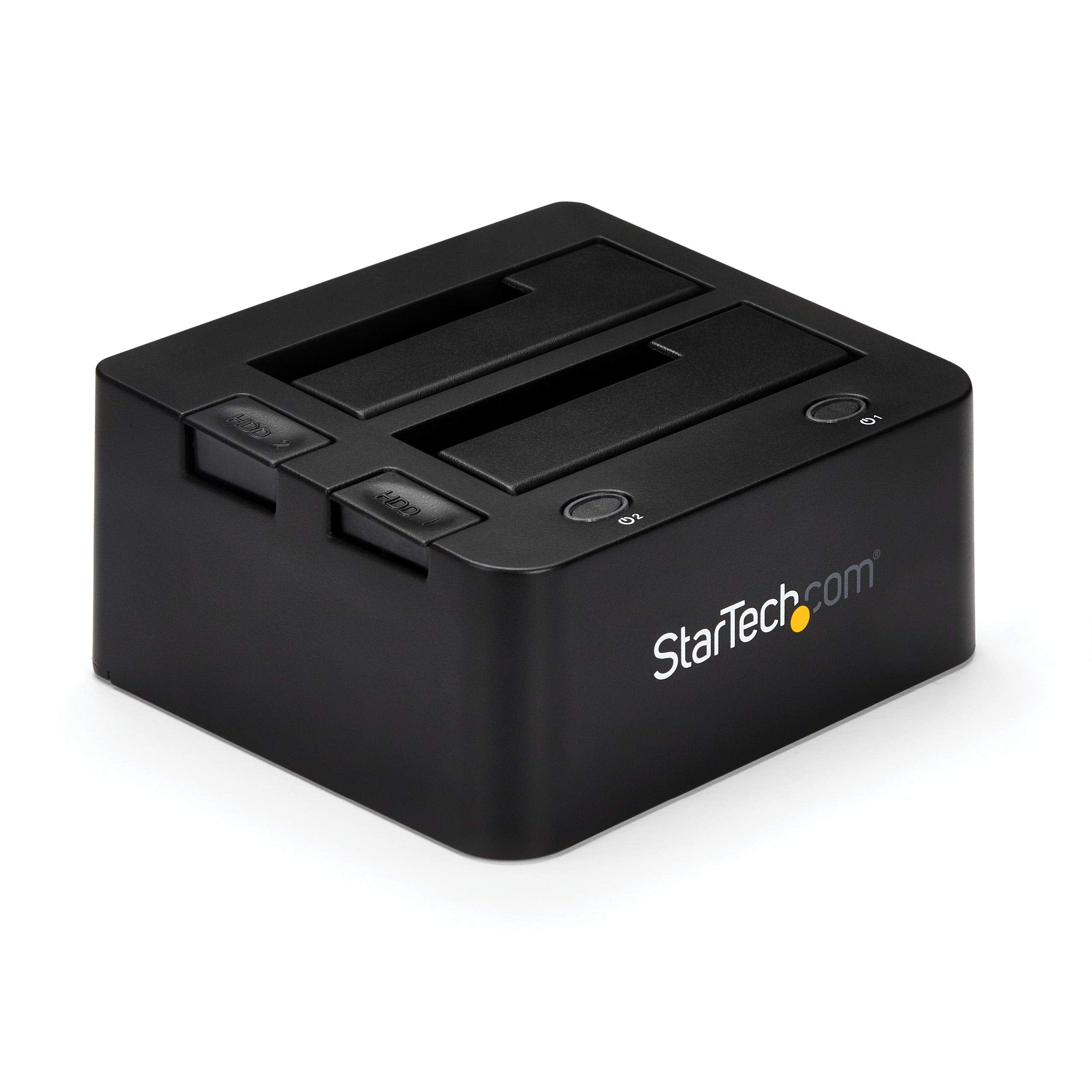 StarTech.com Dual-Bay USB 3.0 to SATA and IDE Hard Drive Docking Station, USB Hard Drive Dock, External 2.5/3.5" SATA III / IDE, SSD/HDD Docking Station, Hot-Swap Drive Bays, Top-Loading (UNIDOCKU33