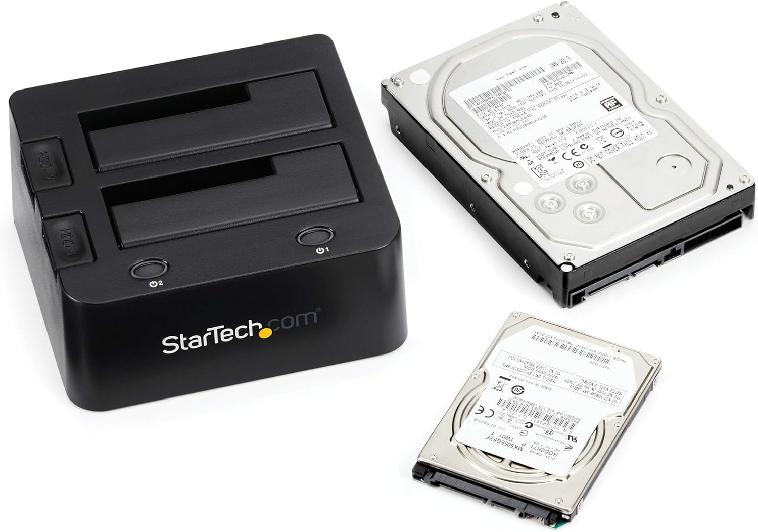 StarTech.com Dual-Bay USB 3.0 to SATA and IDE Hard Drive Docking Station, USB Hard Drive Dock, External 2.5/3.5" SATA III / IDE, SSD/HDD Docking Station, Hot-Swap Drive Bays, Top-Loading (UNIDOCKU33