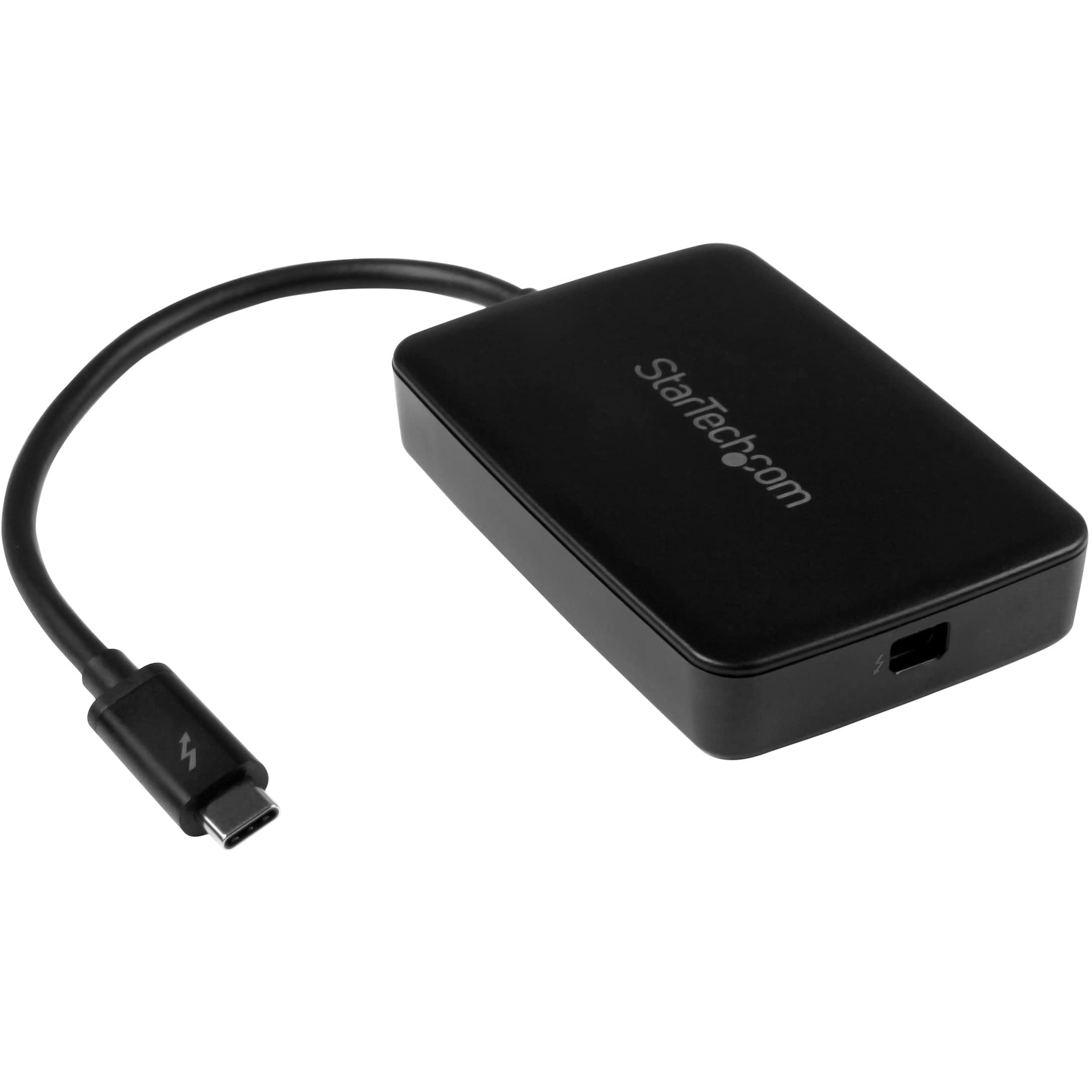 StarTech.com Thunderbolt 3 to Thunderbolt 2 Adapter (Non-Reversible) - TB3 Laptop to TB2 (20Gbps) or TB1 (10Gbps) Devices / Displays - Black - Windows/Mac (TBT3TBTADAP