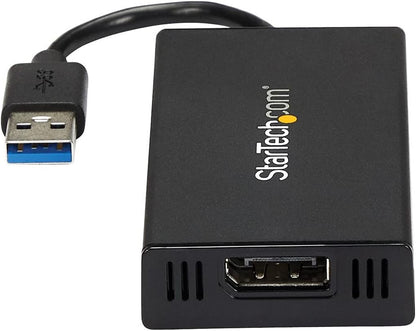 StarTech.com USB 3.0 to DisplayPort Adapter 4K Ultra HD, DisplayLink Certified, Video Converter w/ External Graphics Card - Mac & Windows (USB32DP4K