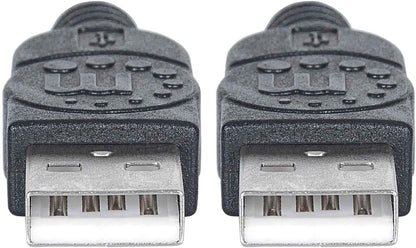 Manhattan 353892 Hi-Speed USB 2.0 Anschlusskabel (A-Stecker auf A-Stecker) 1 m schwarz