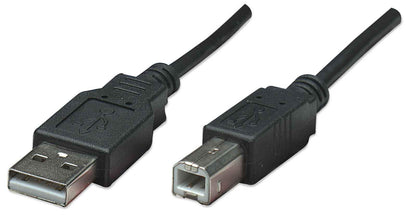 Manhattan Cable USB Negro Negro 0,5 m Schwarz