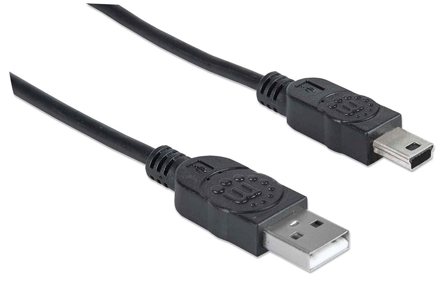 Manhattan 6-Feet Hi-Speed USB Device Cable A Male/Mini-B Male, Black (333375