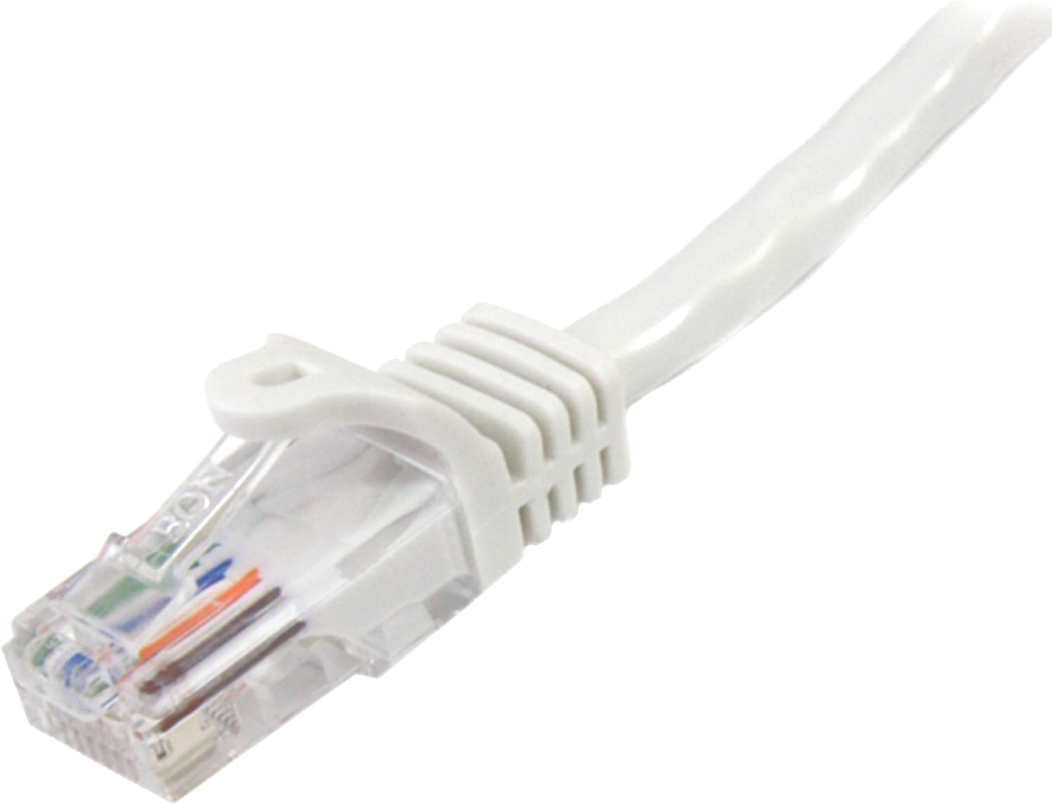 StarTech.com 2 m White Cat5e Snagless RJ45 UTP Patch Cable - 2m Patch Cord - Ethernet Patch Cable - RJ45 Male to Male Cat 5e Cable (45PAT2MWH