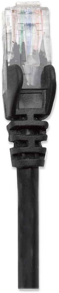 Intellinet Network Patch Cable, Cat6, 5m, Black, CCA, U/UTP, PVC, RJ45, Gold Plated Contacts, Snagless, Booted, Polybag 5 m Cat6, U/UTP, CCA Black