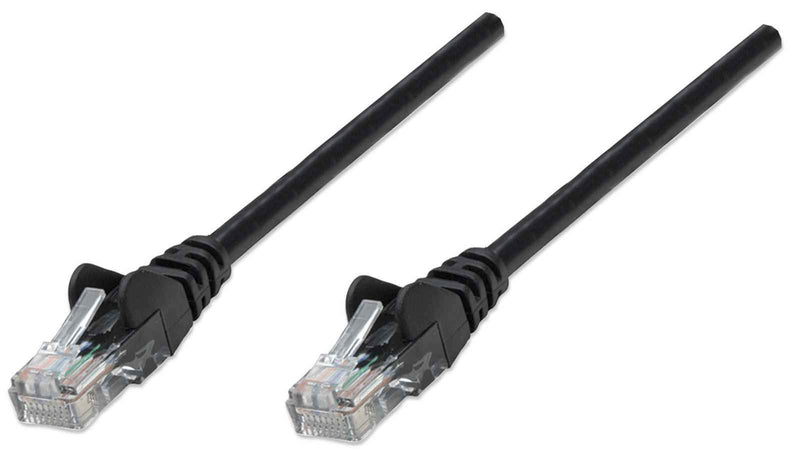 Intellinet Network Patch Cable, Cat6, 5m, Black, CCA, U/UTP, PVC, RJ45, Gold Plated Contacts, Snagless, Booted, Polybag 5 m Cat6, U/UTP, CCA Black